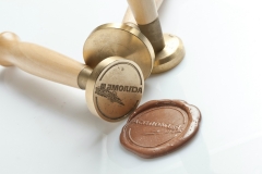 Сургучная печать 30 мм (латунь, ручка) с гравировкой